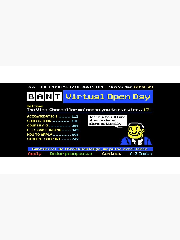 Teletext Virtual Open Day by Bantshire