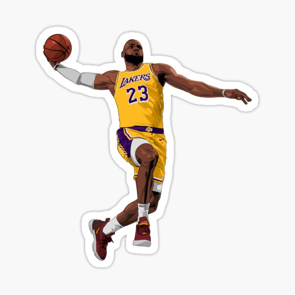 LeBron James Los Angeles Lakers #6 Jump NBA Pop! Vinyl - Yellow - Throwback