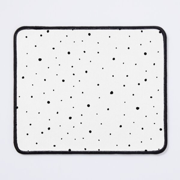 Irregular Dots Pattern - White Mouse Pad