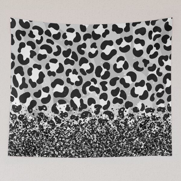 Item preview, Black and gray tiger pattern mixed with scattered crystals designed and sold by Shawa Shop.