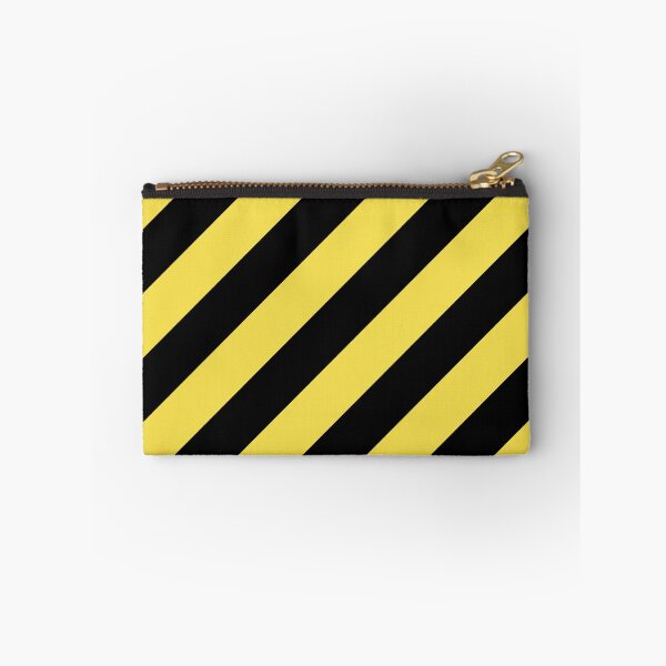 Item preview, Yellow and Black Diagonal Stripe Pattern 2022 Trending Color - Hue - Shade - Colour Pantone Illuminating Yellow 13-0647 designed and sold by ColorOfTheYears.