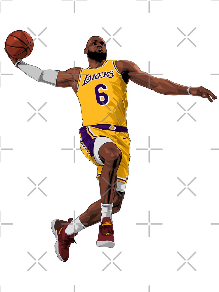 Lebron James T-ShirtLebron James Dunking 6 Lakers | Essential T-Shirt