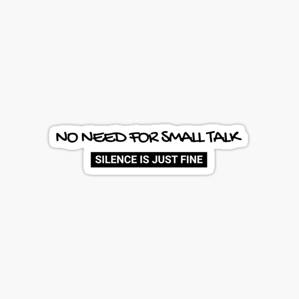  Small Talk Stickers Adhesive Quote Stickers for