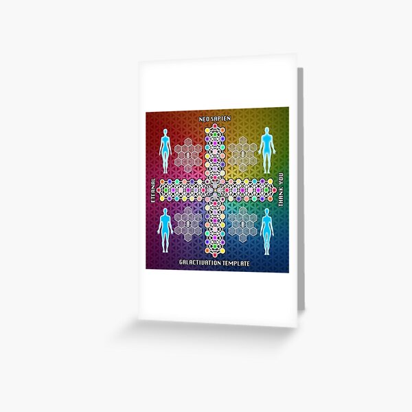 Galactivation Template Neo Sapien Greeting Card