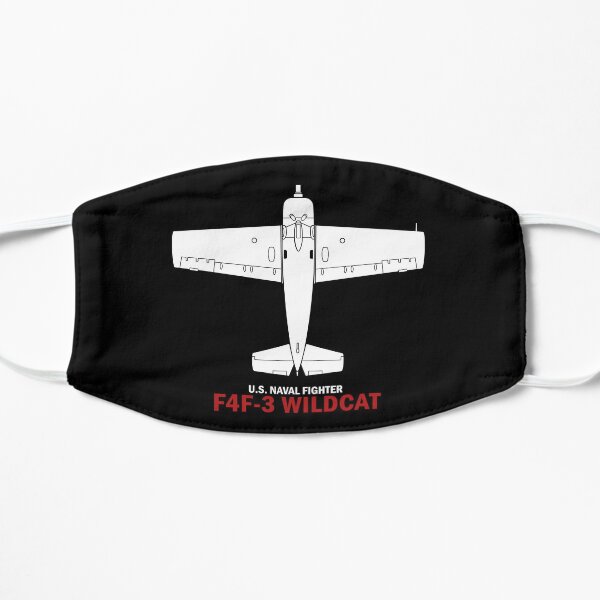 WW2 F4F Wildcat Identification Chart Flat Mask