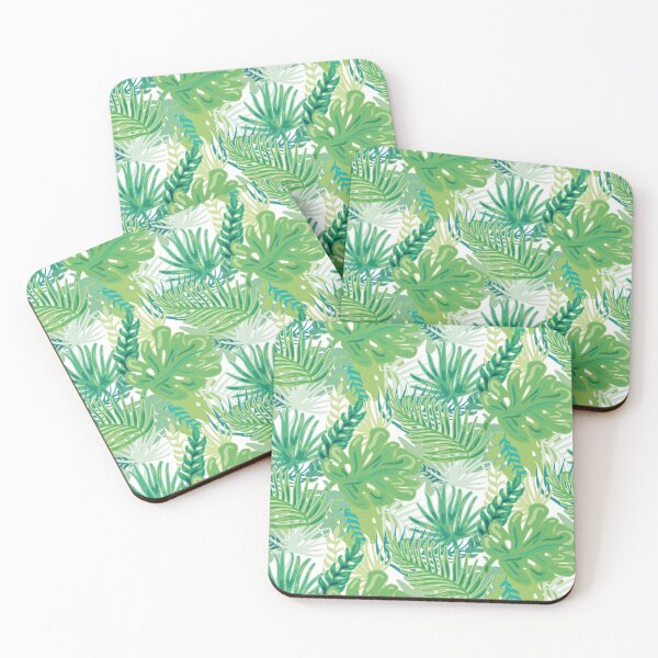 Item preview, Green Jungle Leaves Pattern designed and sold by digoarpi.