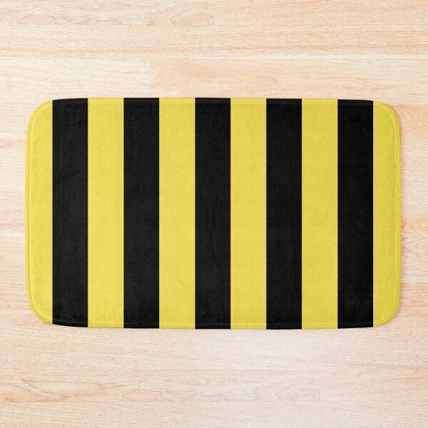 Item preview, Yellow and Black Vertical Stripe Pattern 2022 Trending Color - Hue - Shade - Colour Pantone Illuminating Yellow 13-0647 designed and sold by ColorOfTheYears.