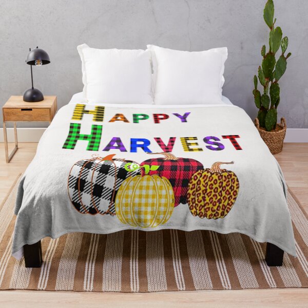 Item preview, Happy Harvest, Plaid and all things pumpkin Thanksgiving ,Thankful Grateful Blessed, Pumpkin spice and all things nice designed and sold by Adri Barnard.