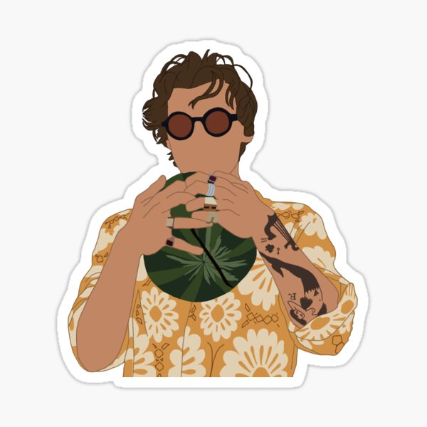 Harry Styles Watermelon Sugar Sticker Sticker For Sale By Lnudds7 Redbubble 0886