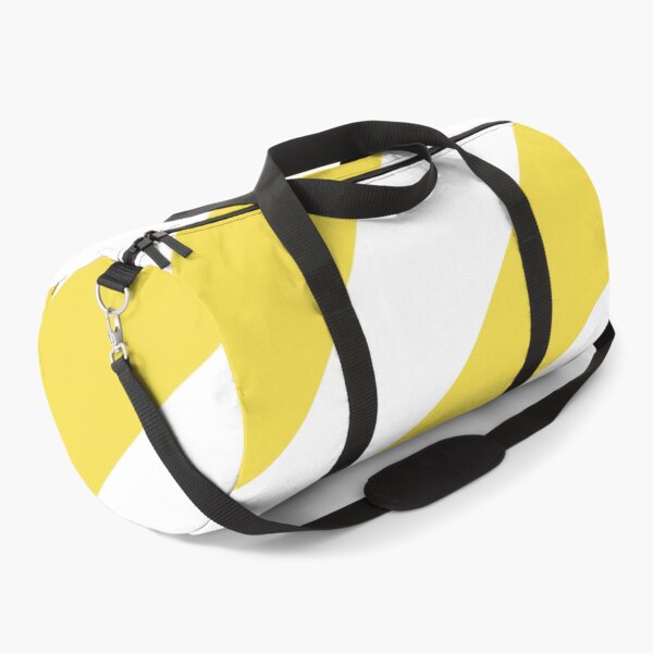 Artikelvorschau, Gelbes und weißes diagonales Streifenmuster 2022 Trendfarbe - Farbton - Schatten - Farbe Pantone Illuminating Yellow 13-0647 entworfen und verkauft von ColorOfTheYears.