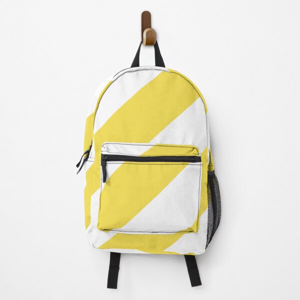Item preview, Yellow and White Diagonal Stripe Pattern 2022 Trending Color - Hue - Shade - Colour Pantone Illuminating Yellow 13-0647 designed and sold by ColorOfTheYears.