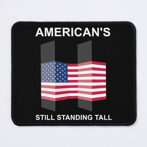 Item preview, 9/11 Never Forget September 11 - America Still Standing Tall – Twin Towers wuth American Flag 9 11 Memorial designed and sold by JandNDesign.