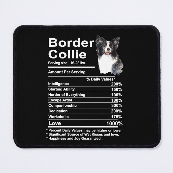 Item preview, border collie Facts nutrition Funny Gift Border Collie mama Dog designed and sold by Yanisove.