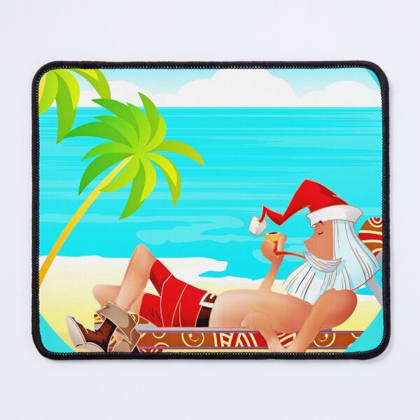 Item preview, Santa on Beach, Christmas in July, Julefest designed and sold by DiensDesign.