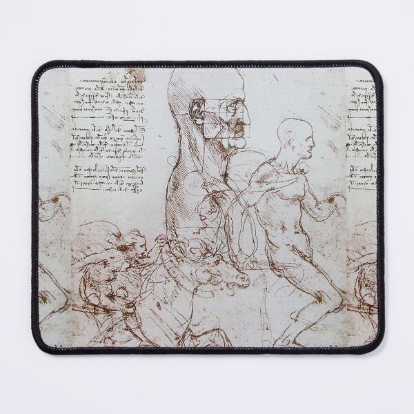 Item preview, Leonardo da Vinci Anatomical Drawings ,Profile of a man and study of two riders for Battle Anghiari designed and sold by BulganLumini.