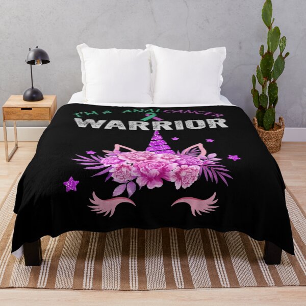 Item preview, Unicorn Anal Cancer Awareness, I'm an Anal Cancer Warrior Gift for Anal Cancer Warrior, Purple and Green Ribbon Gift designed and sold by CapitalDesignss.