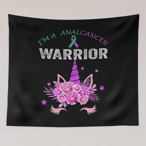 Item preview, Unicorn Anal Cancer Awareness, I'm an Anal Cancer Warrior Gift for Anal Cancer Warrior, Purple and Green Ribbon Gift designed and sold by CapitalDesignss.