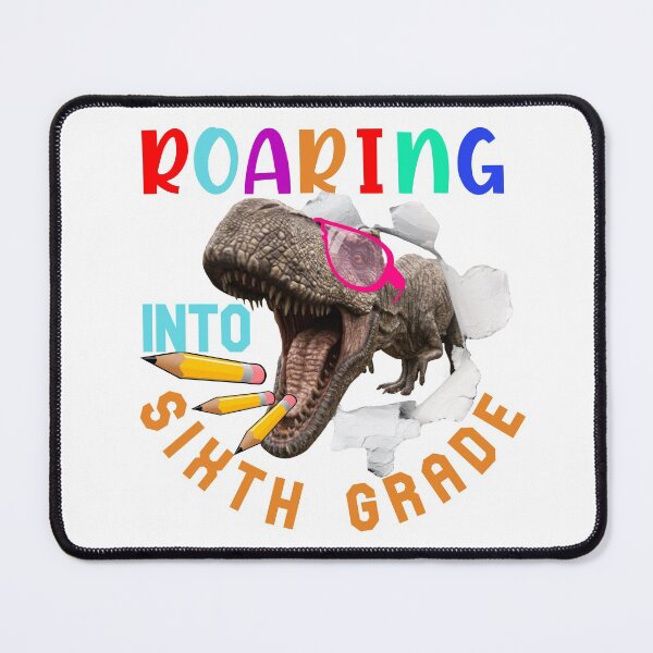 Item preview, Roaring into Sixth Grade-Dinosaur Pink Glasses-Backtoschool designed and sold by DiensDesign.