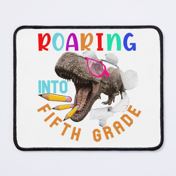 Item preview, Roaring into Fifth Grade-Dinosaur Pink Glasses-Backtoschool designed and sold by DiensDesign.