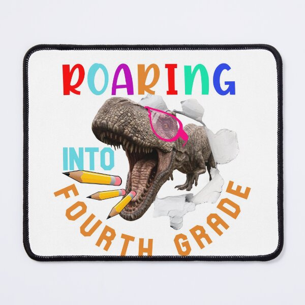 Item preview, Roaring into Fourth Grade-Dinosaur Pink Glasses-Backtoschool designed and sold by DiensDesign.