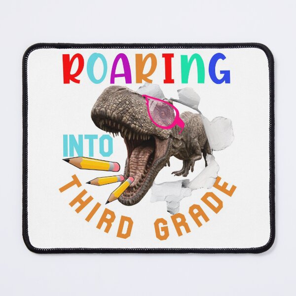 Item preview, Roaring into Third Grade-Dinosaur Pink Glasses-Backtoschool designed and sold by DiensDesign.