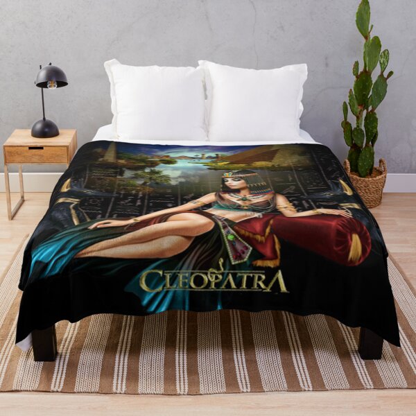 Cleopatra,Queen Of The Nile Throw Blanket