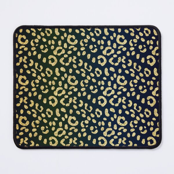 Item preview, Elegant Leopard Cheetah Skin In Metallic Gold Glitter On Blue Black designed and sold by IZiets.