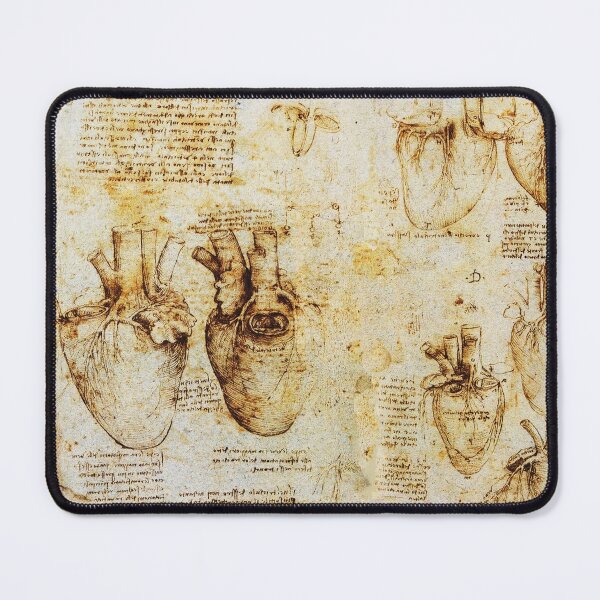 Item preview, Heart And Its Blood Vessels Anatomical Drawing by Leonardo da Vinci ,Antique Parchment designed and sold by BulganLumini.
