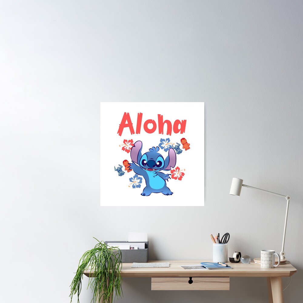 Póster for Sale con la obra «lilo y stitch, lilo, puntada, dibujos  animados, 626, puntada de lilo, dobladillo» de deswaopam