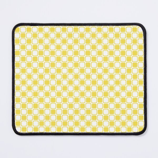 Item preview, Yellow and White Square Checkerboard Pattern 2022 Trending Color - Hue - Shade - Colour Pantone Illuminating Yellow 13-0647 designed and sold by ColorOfTheYears.