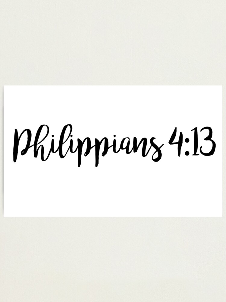 Philippians 4:13 Sticker for Sale by kendylrickard