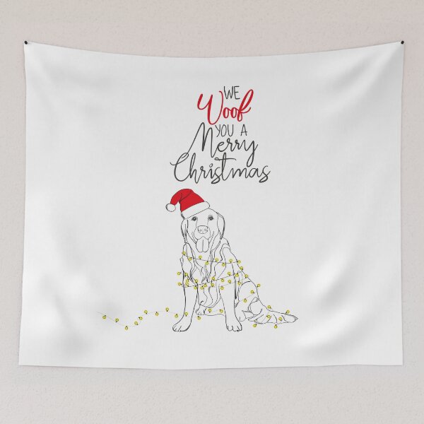 Item preview, We Woof You A Merry Christmas designed and sold by ProArtzilla.