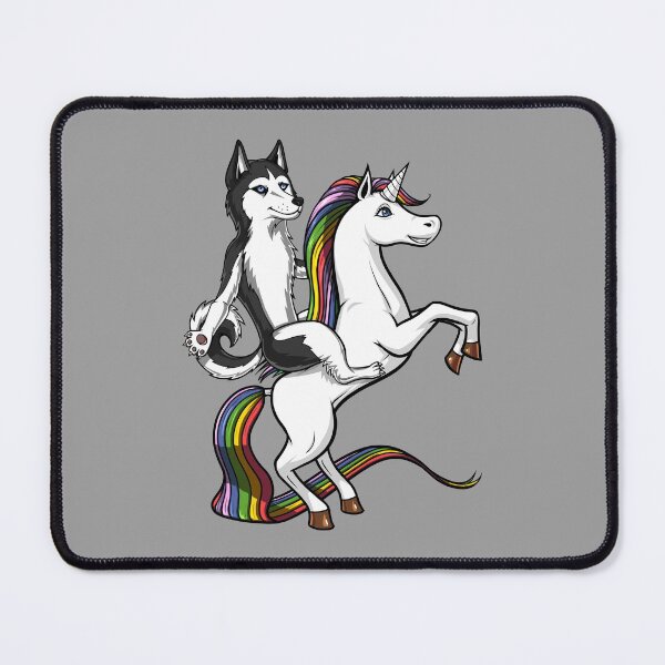 Item preview, Siberian Husky Dog Riding Unicorn designed and sold by underheaven.