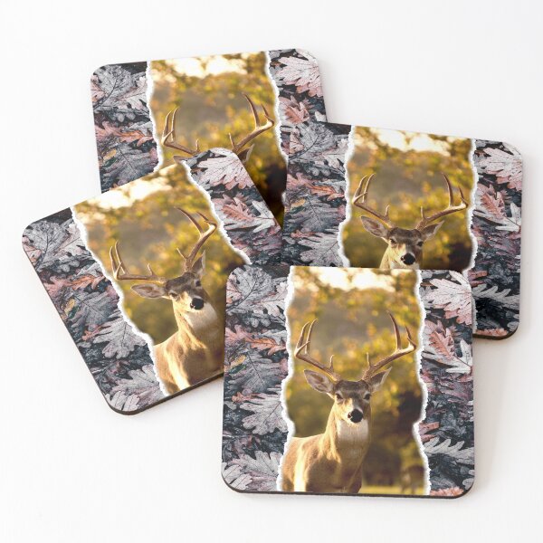Item preview, Deer surround autumn leaves designed and sold by Shawa Shop.