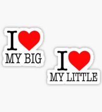 I Love My Big / Little Sticker