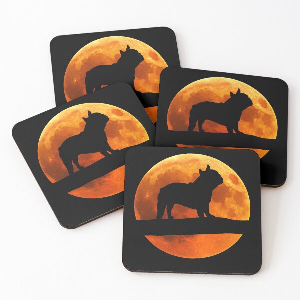 Item preview, Bulldog Dog Silhouette Moon English Bulldog lover designed and sold by alaechamlal.