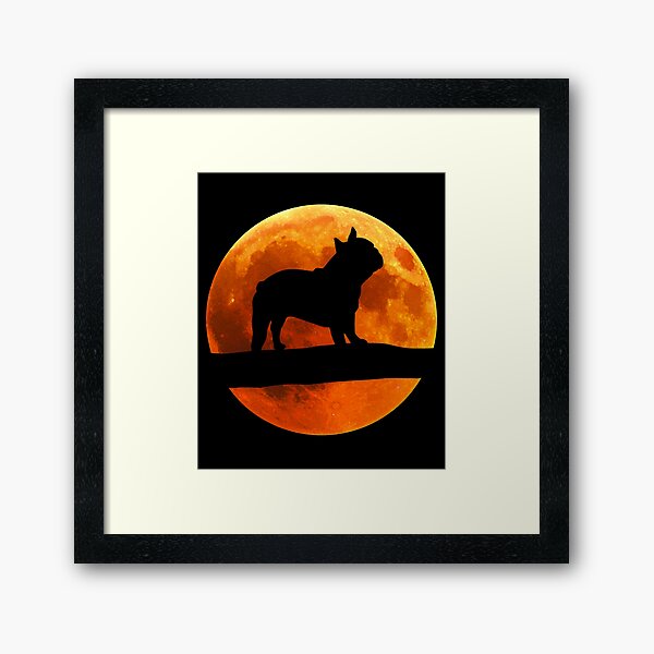 Item preview, Bulldog Dog Silhouette Moon English Bulldog lover designed and sold by alaechamlal.