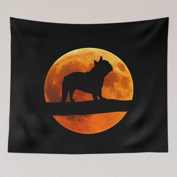 Item preview, Bulldog Dog Silhouette Moon English Bulldog lover designed and sold by alaechamlal.