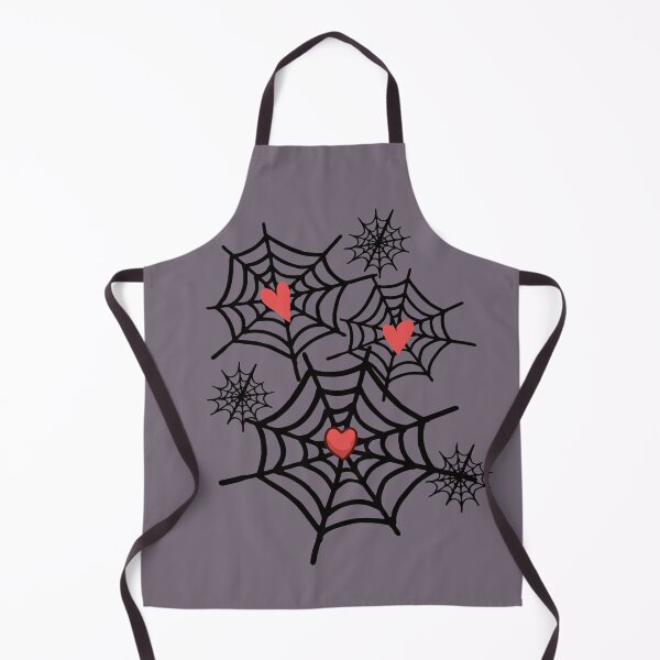 Item preview, Spooky Spider Webs and Hearts On A Grey Vintage Wall Halloween designed and sold by JooArtPrints ★★★★★.
