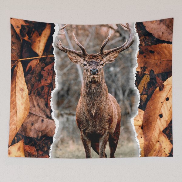 Item preview, Deer surrounded by spring leaves designed and sold by Shawa Shop.