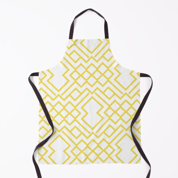 Item preview, Yellow and White Abstract Geometric Shape Pattern 2022 Trending Color - Hue - Shade - Colour Pantone Illuminating Yellow 13-0647 designed and sold by ColorOfTheYears.
