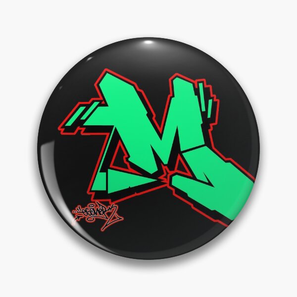 Item preview, GREEN LETTER M BY ESONE URBAN GRAFFITI STREET STYLE  designed and sold by GraffitiBomberZ.