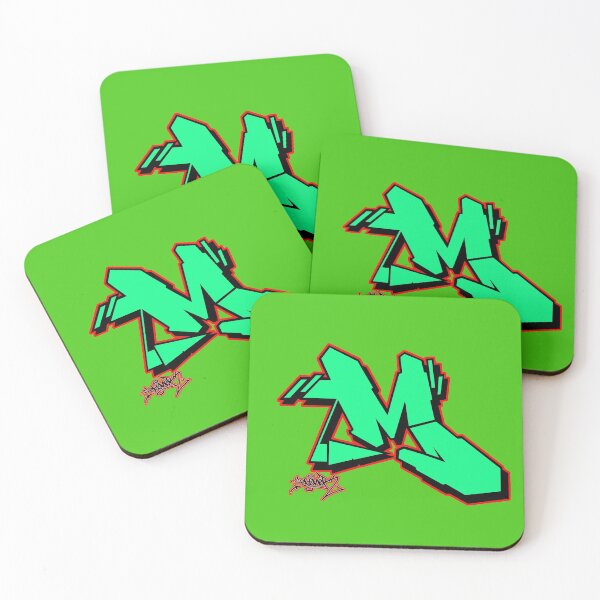 Item preview, GREEN LETTER M BY ESONE URBAN GRAFFITI STREET STYLE  designed and sold by GraffitiBomberZ.