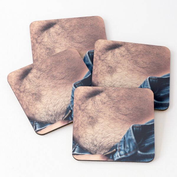 Item preview, Pablo - Unzipped / Hairy male wearing unzipped blue denim jeans designed and sold by Masculo Fotografia.