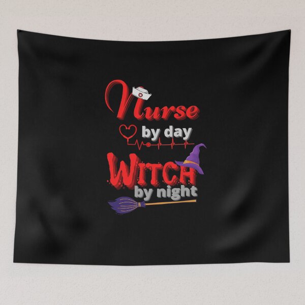 Item preview, Nurse By Day Witch By Night - Halloween Spirit - We Are Not Afraid designed and sold by Sun Sand & Sea Art.