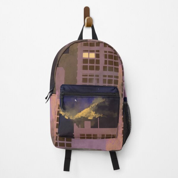 Item preview, Buildings a front of mountains on fire in Colorado  designed and sold by HumboldSoul.