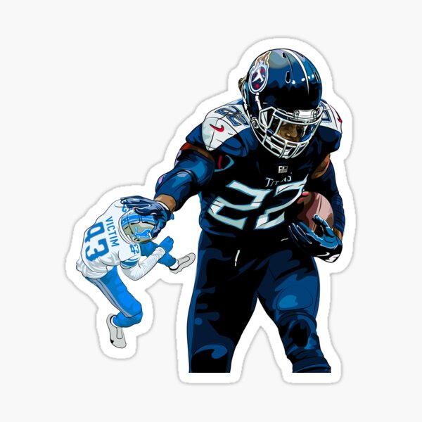 Derrick Henry TENNESSEE TITANS JERSEY NUMBER 22 OIL ART Art Print by Joe  Hamilton - Fine Art America