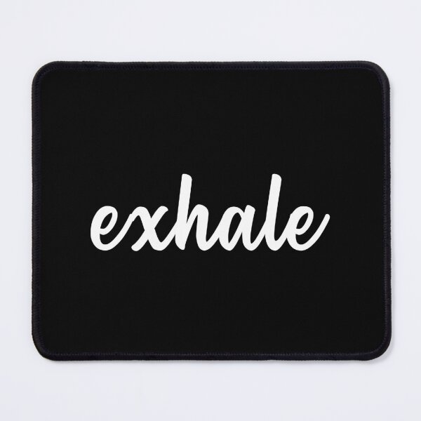 Item preview, Exhale Text Typography (White) designed and sold by quoteedesigns.