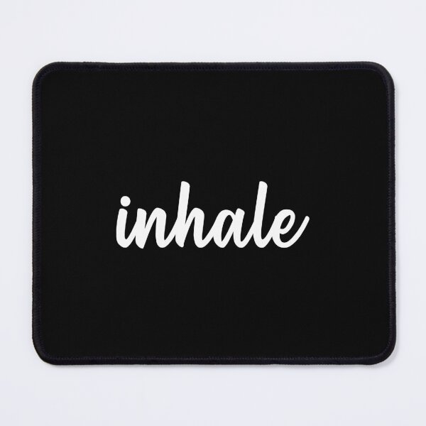 Item preview, Inhale Text Typography (White) designed and sold by quoteedesigns.