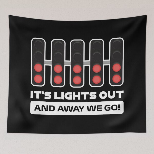 Item preview, It's Lights Out and Away We Go! - Version 2 (White) designed and sold by FilipeFerreira.